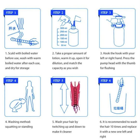 Vaginal Douche Cleaner Anal Douche Vagina Cleaning Kit 300 ml1 Full Kit - Picture 9 of 9